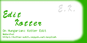 edit kotter business card